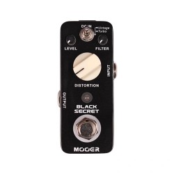 Mooer Black Secret - Distortion pedālis Mooer Black Secret - Distortion pedālis