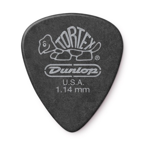 Dunlop Tortex® Pitch Black Standard Pick 1.14 mm mediators Dunlop Tortex® Pitch Black Standard Pick 1.14 mm mediators