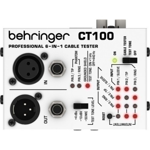 Behringer CT100 — audio vadu testeris