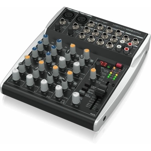 Behringer XENYX 1002SFX — analogā USB mikserpults ar efektiem