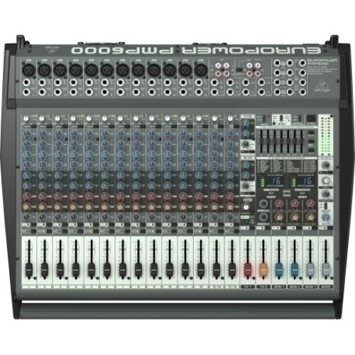 Behringer PMP6000 — mikserpults ar pastiprinātāju