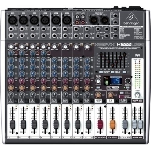 Behringer XENYX X1222USB — analogā USB mikserpults