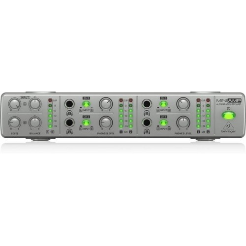 Behringer AMP800 V2 — četru kanālu austiņu pastiprinātājs Behringer AMP800 V2 — četru kanālu austiņu pastiprinātājs