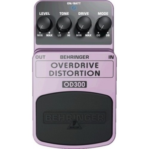 Behringer OD300 — overdrive un distortion pedālis