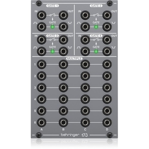 Behringer 173 QUAD GATE/MULTIPLES — signālu vārtu un sadalītāju modulis Behringer 173 QUAD GATE/MULTIPLES — signālu vārtu un sadalītāju modulis