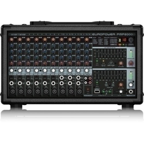 Behringer PMP2000D — mikserpults ar pastiprinātāju Behringer PMP2000D — mikserpults ar pastiprinātāju