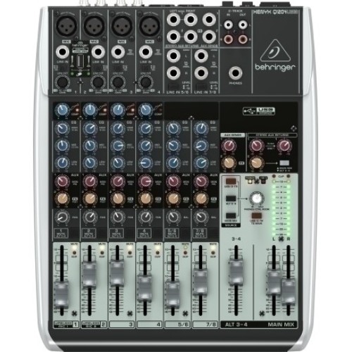 Behringer XENYX Q1204USB — analogā USB mikserpults