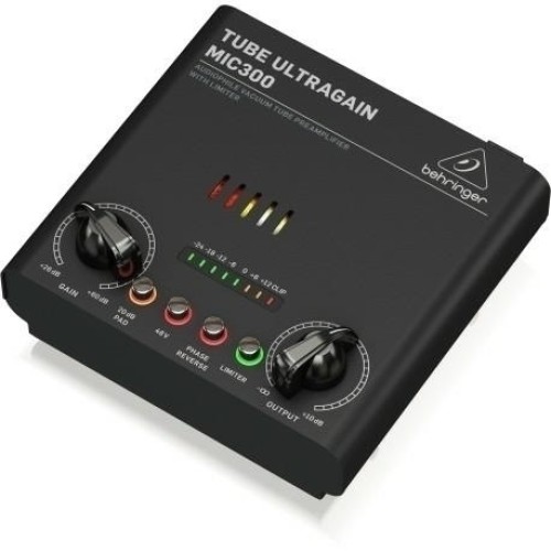 Behringer MIC300 — lampas mikrofona priekšpastiprinātājs