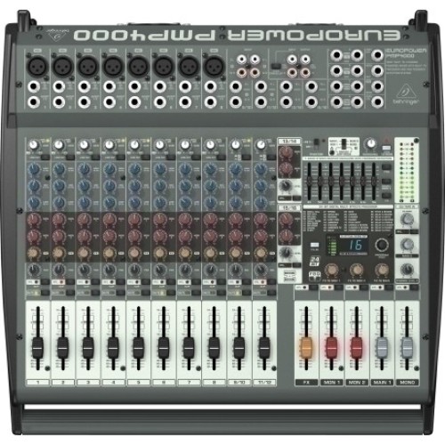 Behringer PMP4000 — mikserpults ar pastiprinātāju