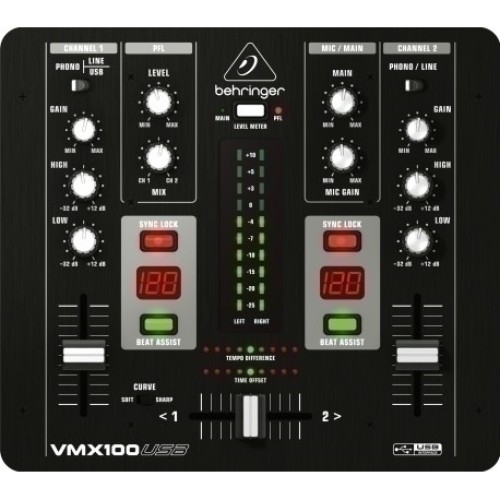 Behringer VMX100USB — DJ mikserpults Behringer VMX100USB — DJ mikserpults