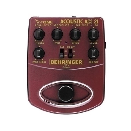 Behringer ADI21 — akustiskās ģitāras priekšpastiprinātājs Behringer ADI21 — akustiskās ģitāras priekšpastiprinātājs