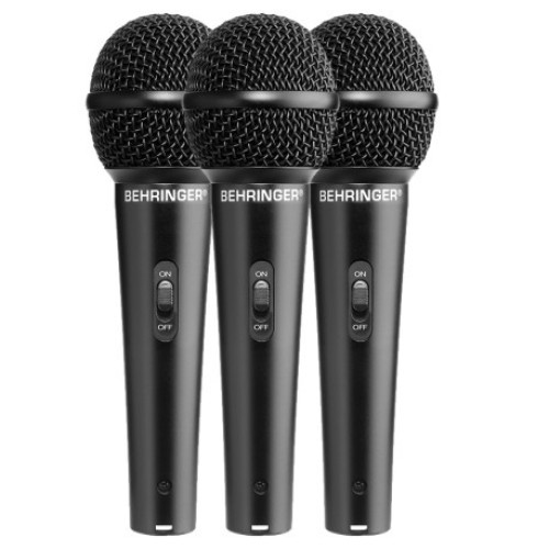 Behringer XM1800S — trīs dinamisko mikrofonu komplekts Behringer XM1800S — trīs dinamisko mikrofonu komplekts