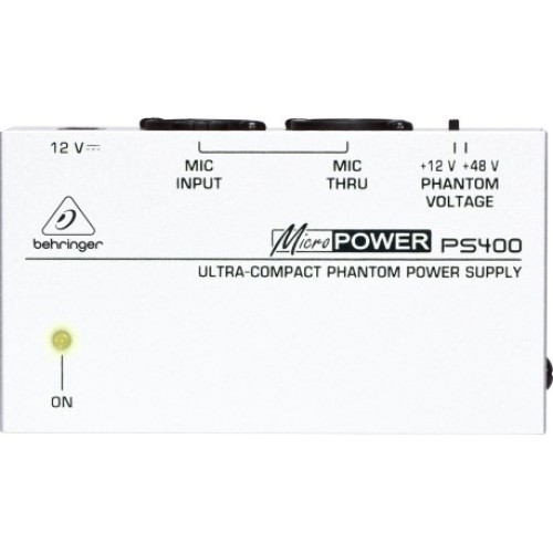 Behringer PS400 — fantombarošanas bloks Behringer PS400 — fantombarošanas bloks