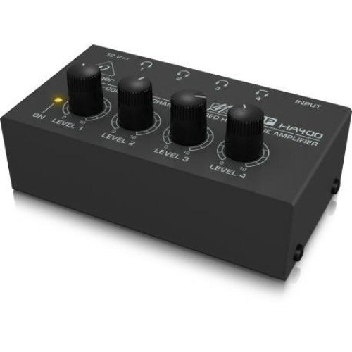 Behringer HA400 — četru kanālu austiņu pastiprinātājs Behringer HA400 — četru kanālu austiņu pastiprinātājs