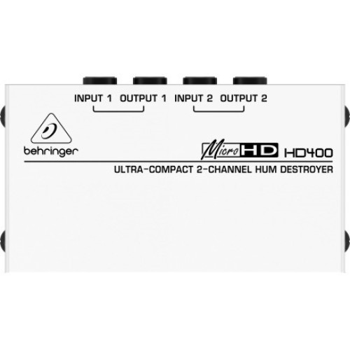 Behringer HD400 — divu kanālu zemējuma trokšņu izolators