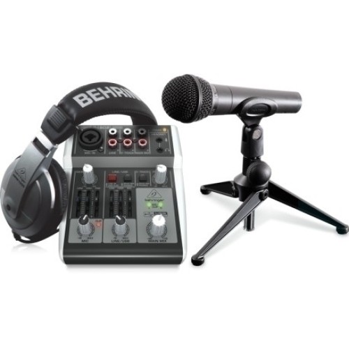 Behringer PODCASTUDIO 2 USB — podkāstu ieraksta komplekts Behringer PODCASTUDIO 2 USB — podkāstu ieraksta komplekts