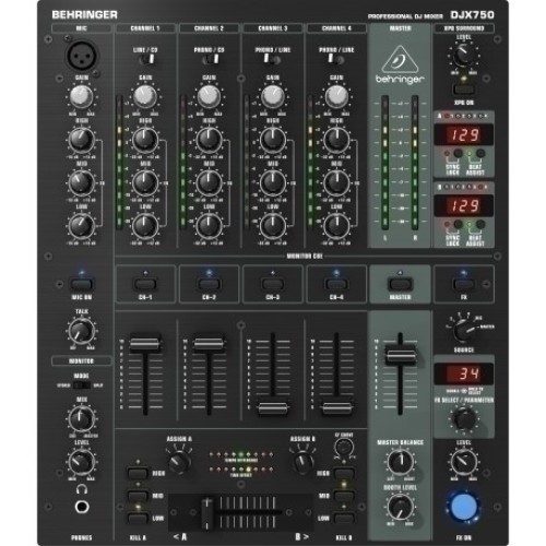 Behringer DJX750 — DJ mikserpults Behringer DJX750 — DJ mikserpults