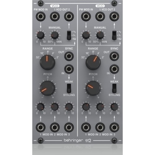 Behringer 112 DUAL VCO — dubults VCO Eurorack modulis Behringer 112 DUAL VCO — dubults VCO Eurorack modulis