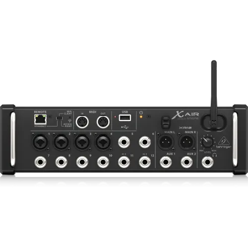 Behringer XR12 — ar planšeti vadāms digitālais mikseris Behringer XR12 — ar planšeti vadāms digitālais mikseris