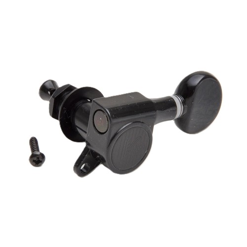 Kluson Modern Roundback Oval 3+3 Black stīgu spriegotāji Kluson Modern Roundback Oval 3+3 Black stīgu spriegotāji
