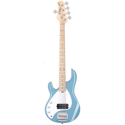 Sterling By Music Man StingRay RAY5LH Chopper Blue kreisās rokas basģitāra Sterling By Music Man StingRay RAY5LH Chopper Blue kreisās rokas basģitāra