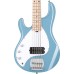 Sterling By Music Man StingRay RAY5LH Chopper Blue kreisās rokas basģitāra Sterling By Music Man StingRay RAY5LH Chopper Blue kreisās rokas basģitāra