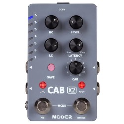 Mooer Cab X2 - Stereo Cabinet Simulator pedālis Mooer Cab X2 - Stereo Cabinet Simulator pedālis