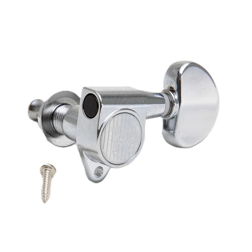 Kluson Modern Roundback Kidney 3+3 Chrome stīgu spriegotāji Kluson Modern Roundback Kidney 3+3 Chrome stīgu spriegotāji