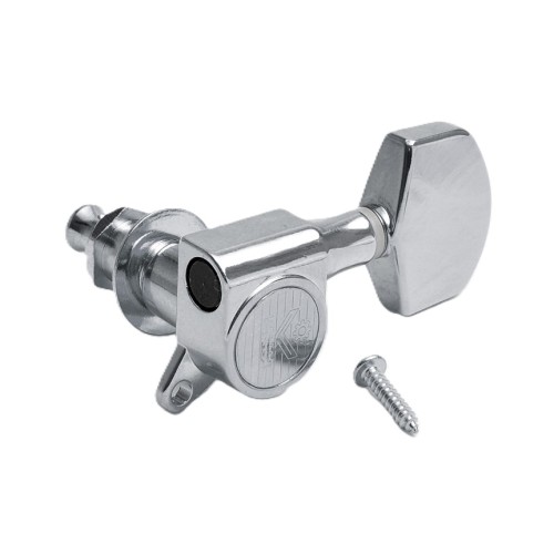 Kluson Modern Roundback German 3+3 Chrome stīgu spriegotāji Kluson Modern Roundback German 3+3 Chrome stīgu spriegotāji
