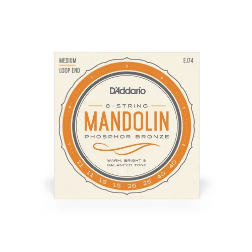 D’Addario EJ74 — mandolīnas stīgas 11–40 D’Addario EJ74 — mandolīnas stīgas 11–40