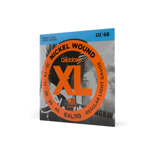 D’Addario EXL110 XL Nickel Wound 10–46 elektriskās ģitāras stīgas D’Addario EXL110 XL Nickel Wound 10–46 elektriskās ģitāras stīgas