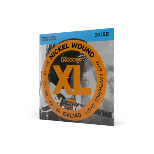 D’Addario EXL140 XL Nickel Wound 10–52 elektriskās ģitāras stīgas D’Addario EXL140 XL Nickel Wound 10–52 elektriskās ģitāras stīgas