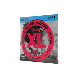 D’Addario EXL145 XL Nickel Wound 12–54 Electric Guitar Strings D’Addario EXL145 XL Nickel Wound 12–54 Electric Guitar Strings
