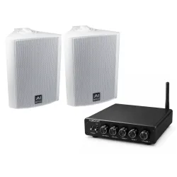 AI-Sonic BTA3.200 + OD-52W — pastiprinātāja un āra skaļruņu komplekts (balta)