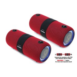 PexMan STEREO PM-10R — Bluetooth speaker pair (red) PexMan STEREO PM-10R — Bluetooth speaker pair (red)