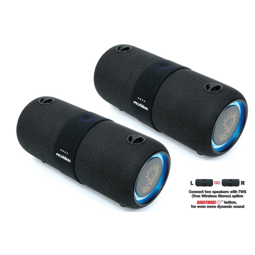 PexMan STEREO PM-10B — Bluetooth skaļruņu pāris (melna) PexMan STEREO PM-10B — Bluetooth skaļruņu pāris (melna)