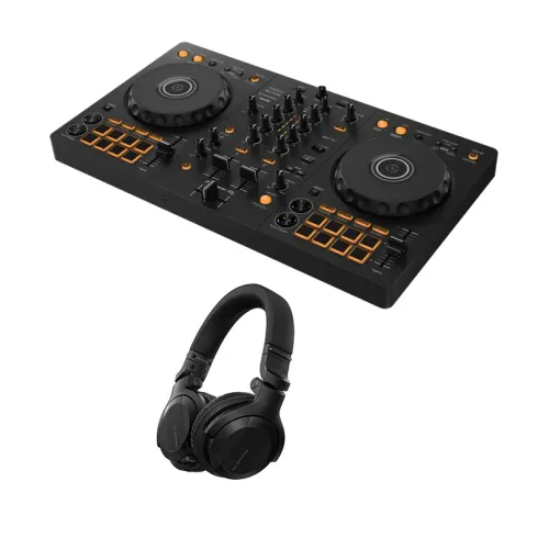 Pioneer DJ DDJ-FLX4 + HDJ-CUE1-BT DJ komplekts Pioneer DJ DDJ-FLX4 + HDJ-CUE1-BT DJ komplekts