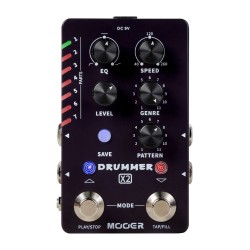 Mooer Drummer X2 - bungu mašīnas pedālis Mooer Drummer X2 - bungu mašīnas pedālis