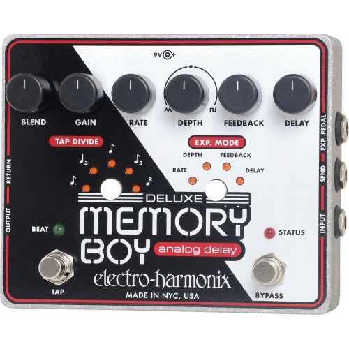 Electro-Harmonix Deluxe Memory Boy — analogais delay pedālis Electro-Harmonix Deluxe Memory Boy — analogais delay pedālis