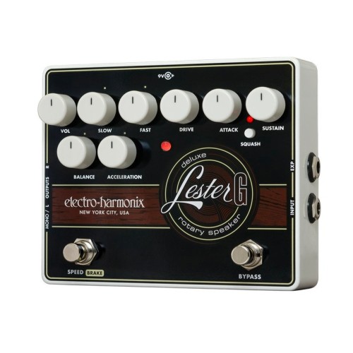 Electro-Harmonix Lester G — rotējošā skaļruņa efekta pedālis Electro-Harmonix Lester G — rotējošā skaļruņa efekta pedālis