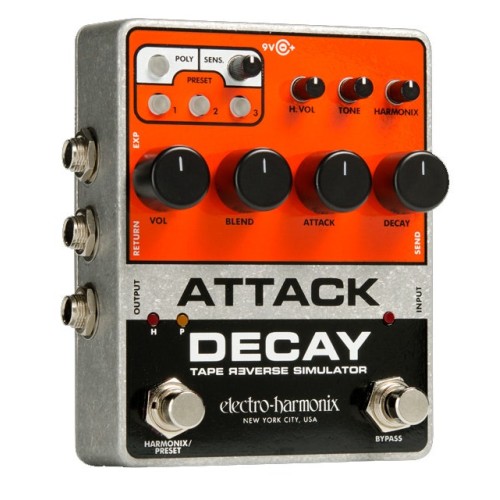 Electro-Harmonix Attack Decay — attack/decay efekta pedālis Electro-Harmonix Attack Decay — attack/decay efekta pedālis