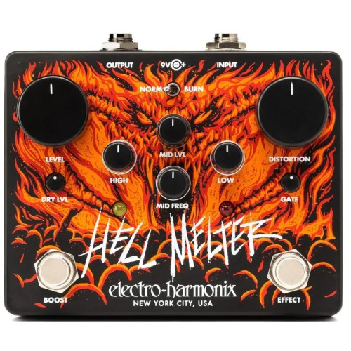 Electro-Harmonix Hell Melter — distortion pedālis Electro-Harmonix Hell Melter — distortion pedālis