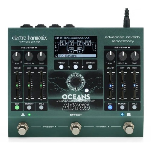 Electro-Harmonix Oceans Abyss — stereo reverb procesors Electro-Harmonix Oceans Abyss — stereo reverb procesors