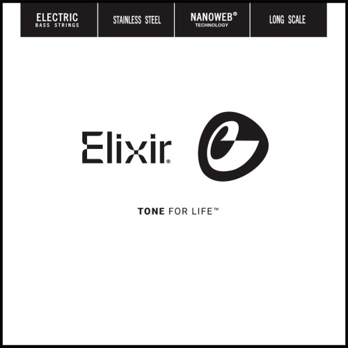 Elixir 13402 Nanoweb Stainless Steel .100 — atsevišķa basģitāras stīga
