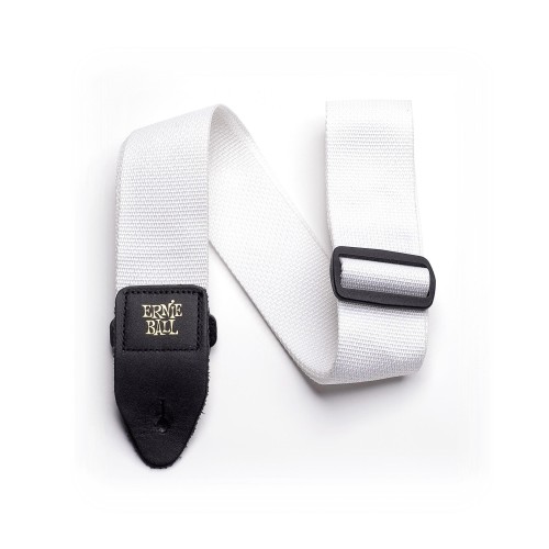 Ernie Ball Polypro Guitar Strap/Bass Strap - White — ģitāras un basa siksna Ernie Ball Polypro Guitar Strap/Bass Strap - White — ģitāras un basa siksna