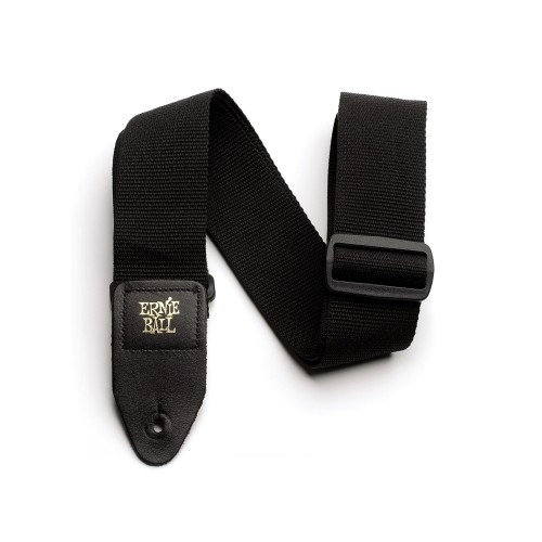 Ernie Ball Polypro Guitar Strap/Bass Strap - Black — ģitāras un basa siksna Ernie Ball Polypro Guitar Strap/Bass Strap - Black — ģitāras un basa siksna