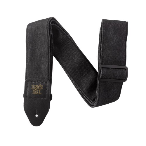 Ernie Ball DENIM GUITAR STRAP - BLACK FADE — ģitāras un basa siksna