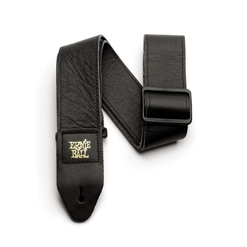 Ernie Ball Tri-Glide 2in Italian Leather Guitar Strap/Bass Strap - Black — ģitāras un basa siksna Ernie Ball Tri-Glide 2in Italian Leather Guitar Strap/Bass Strap - Black — ģitāras un basa siksna