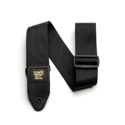Ernie Ball Comfort 2in Seatbelt Webbing Guitar Strap/Bass Strap - Black — ģitāras un basa siksna Ernie Ball Comfort 2in Seatbelt Webbing Guitar Strap/Bass Strap - Black — ģitāras un basa siksna