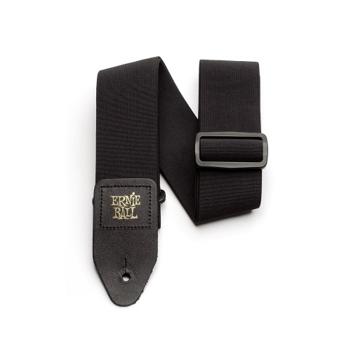 Ernie Ball Comfort Stretch Guitar Strap/Bass Strap - Black — ģitāras un basa siksna Ernie Ball Comfort Stretch Guitar Strap/Bass Strap - Black — ģitāras un basa siksna